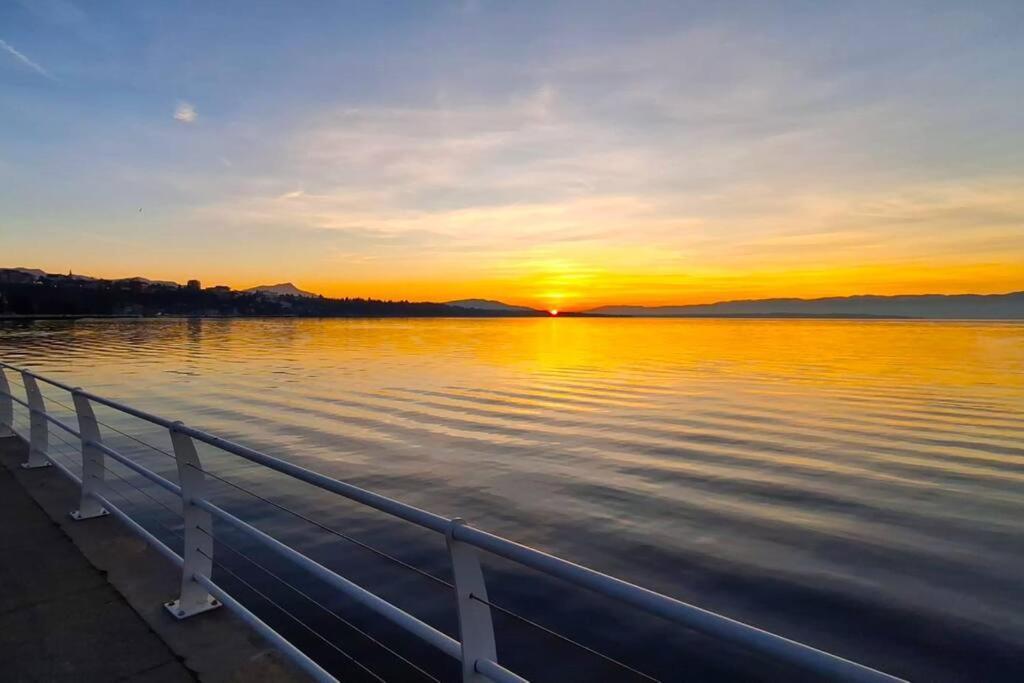 Appartement Avec Vue 180 Sur Le Lac Leman Thonon-les-Bains Luaran gambar